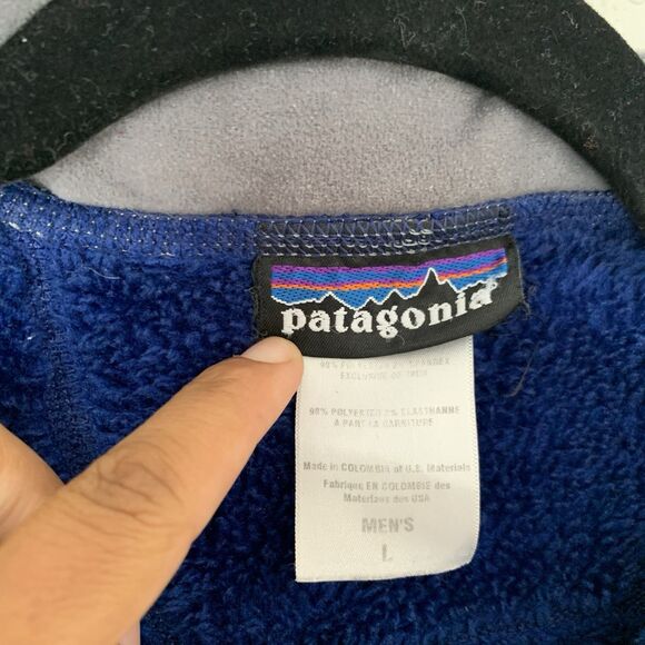 Patagonia R3 Hi Loft Regulator Fleece Blue Full Zip Polartec Jacket Mens L Hike - Picture 3 of 12
